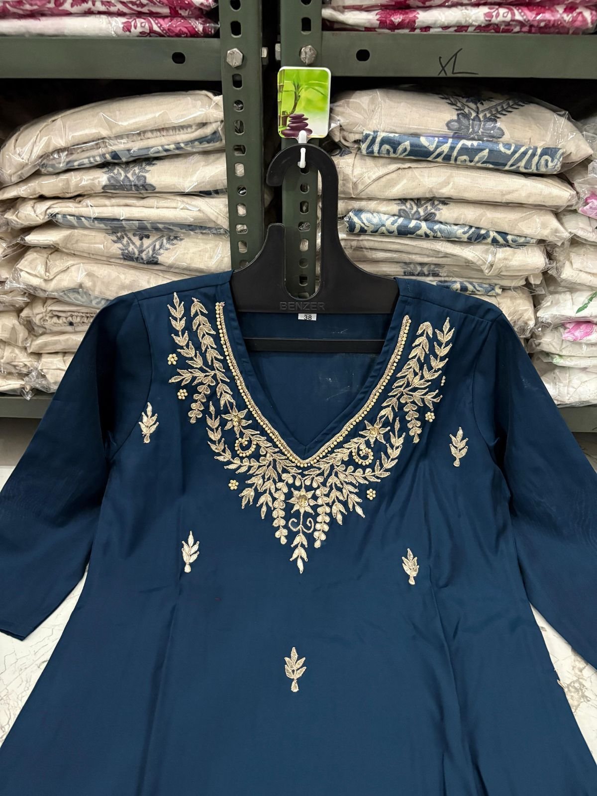 Roman Modal Silk Kurti Set with Jacquard Dupatta